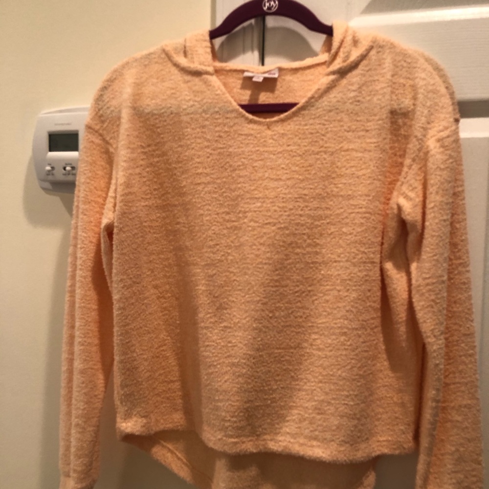 Soft hooded sweater